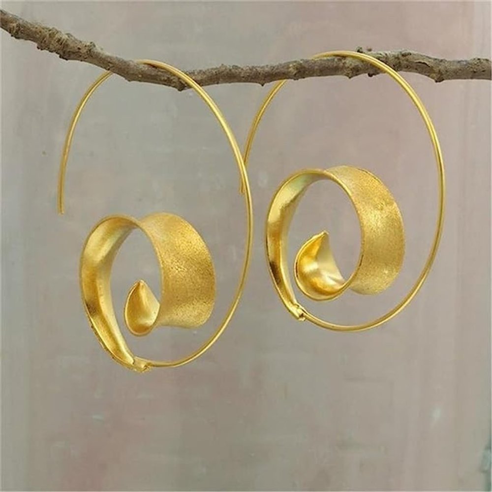 ✨NEW✨ Anthro Spiral Leaf Earrings✨